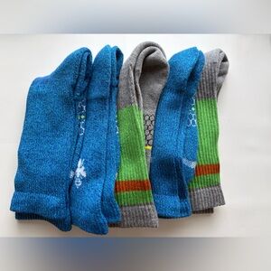 Bombas Crew Socks  (5 pairs) Size：L — Colors Sent Randomly